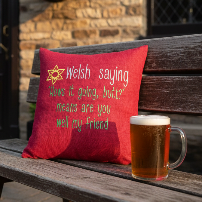 Hows it going butt cushion on pub bench