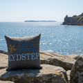 Stone Lydstep cushion on sunny day